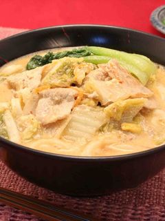 豆乳キムチうどん-レシピのメイン写真