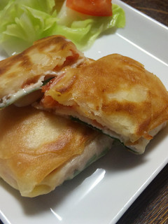 イタリア風トマトとチーズの春巻き-レシピのメイン写真