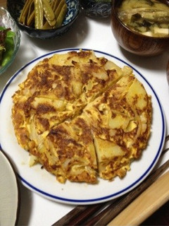 じゃがいもと玉ねぎのオムレツ-レシピのメイン写真