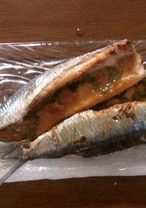 魚焼きグリルde　簡単！いわしの味噌焼き-レシピのメイン写真