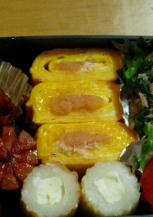 お弁当に彩り✿簡単★明太子たまご焼き-レシピのメイン写真