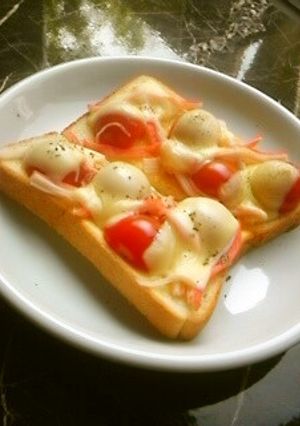 元気もりもり☆カニカマトマトトースト-レシピのメイン写真