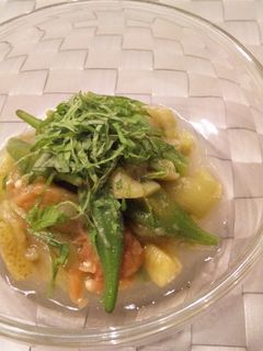 茄子とオクラの梅煮浸し-レシピのメイン写真