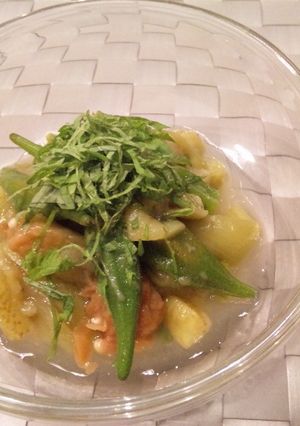 茄子とオクラの梅煮浸し-レシピのメイン写真