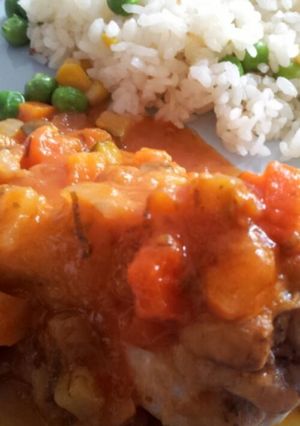 鶏肉と野菜のトマト煮-レシピのメイン写真