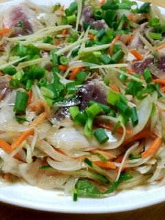 簡単!!野菜たっぷりカツオのたたき♪-レシピのメイン写真