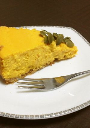 ミキサーでかぼちゃのチーズケーキ-レシピのメイン写真