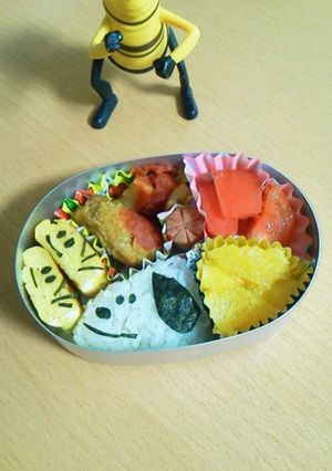 簡単可愛いスヌーピーキャラ弁☆-レシピのメイン写真