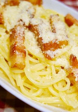 生クリームなし!シェフの卵のカルボナーラ-レシピのメイン写真