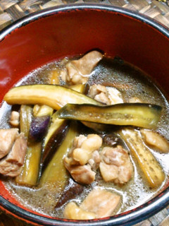 鶏と茄子のごま風味そうめん汁-レシピのメイン写真