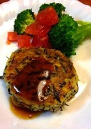 ひじきと豆腐のつくねハンバーグ-レシピのメイン写真