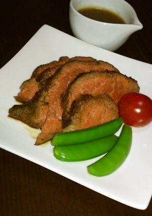 お風呂に入ったローストビーフ-レシピのメイン写真