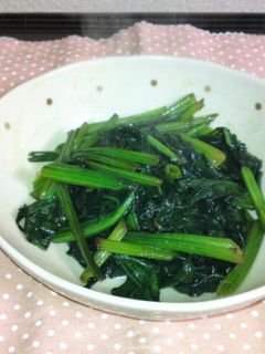 ほうれん草のニンニク醤油炒め-レシピのメイン写真