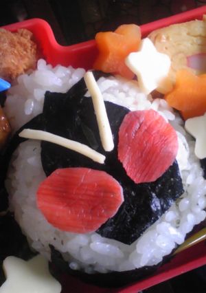 遠足キャラ弁☆仮面ライダーフォーゼ-レシピのメイン写真