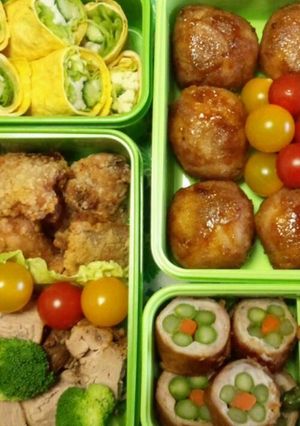 がっつり！肉食系行楽弁当2012運動会用-レシピのメイン写真
