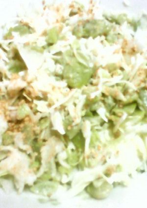 千切キャベツと潰しソラ豆のマヨドレ和え★-レシピのメイン写真
