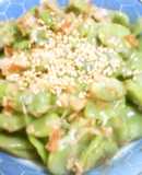 ソラ豆のおかか胡麻うま塩和え★