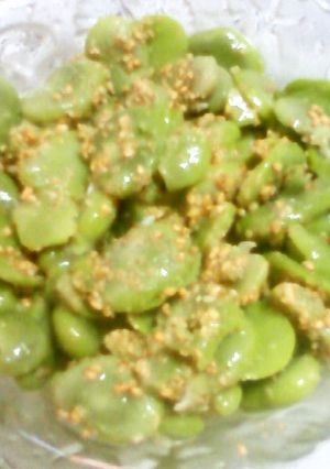 ソラ豆のすり胡麻なめらかコーン和え★-レシピのメイン写真