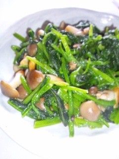 ほうれん草としめじのソテー-レシピのメイン写真