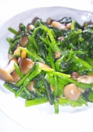 ほうれん草としめじのソテー-レシピのメイン写真