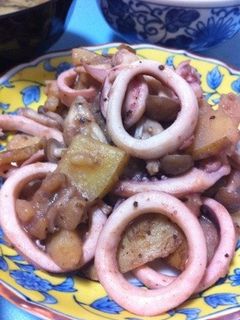 塩麹イカと新ジャガのバター醤油炒め☆-レシピのメイン写真