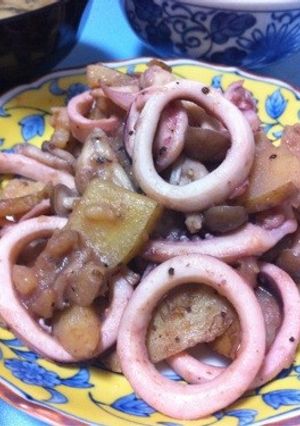 塩麹イカと新ジャガのバター醤油炒め☆-レシピのメイン写真