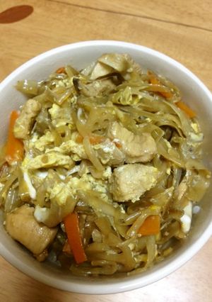 鶏すき風どんぶり-レシピのメイン写真