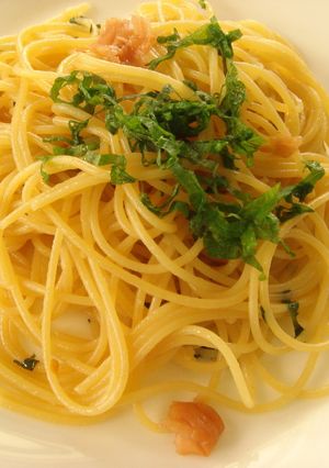 梅しそしょう油♪ヘルシーペペロンチーノ-レシピのメイン写真
