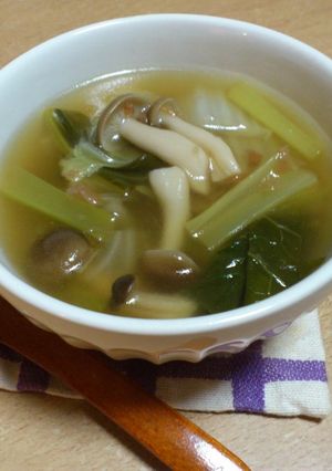 具はなんでもＯＫ　梅の香りの中華スープ-レシピのメイン写真