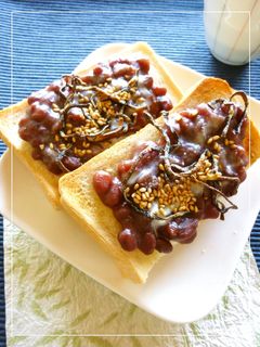 塩昆布×あん×胡麻×スキムミルクトースト-レシピのメイン写真