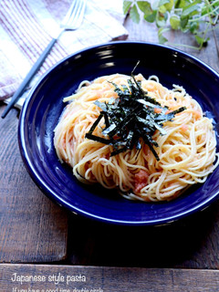 我が家の☆たらこ(明太子)スパゲッティー-レシピのメイン写真