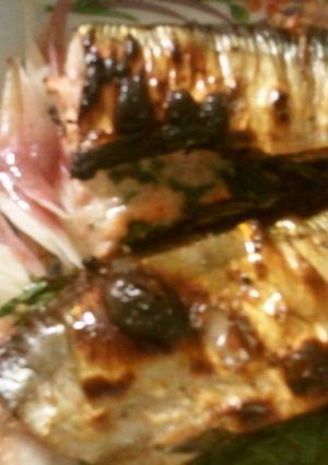 魚焼きグリルde簡単！秋刀魚の明太子焼き-レシピのメイン写真