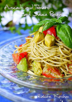 アボカドとバジルソースで冷製パスタ-レシピのメイン写真