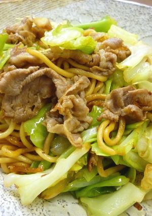 ちゃんぽん麺で作る我が家の焼きそば-レシピのメイン写真