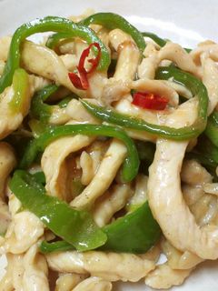 鶏むね肉とピーマンの柔らか中華炒め~☆-レシピのメイン写真