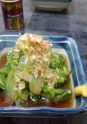 シャキシャキ☆☆レタスのおひたし-レシピのメイン写真