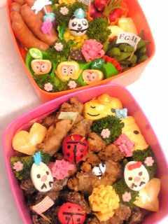 遠足や運動会にも簡単に♪動物キャラ弁☆-レシピのメイン写真