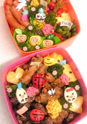 遠足や運動会にも簡単に♪動物キャラ弁☆-レシピのメイン写真