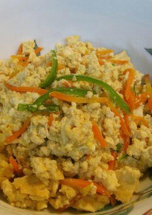 めんつゆで簡単炒り豆腐-レシピのメイン写真