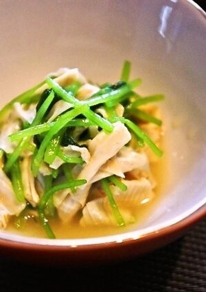 湯葉と三つ葉のおひたし　柚子胡椒風味-レシピのメイン写真