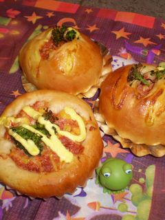 ケチャマヨコンビーフパン♪-レシピのメイン写真
