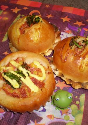 ケチャマヨコンビーフパン♪-レシピのメイン写真