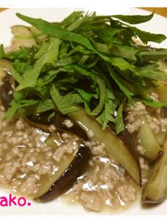 茄子の中華そぼろあんかけ-レシピのメイン写真