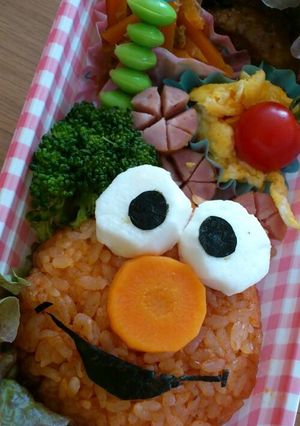 キャラ弁☆エルモ-レシピのメイン写真
