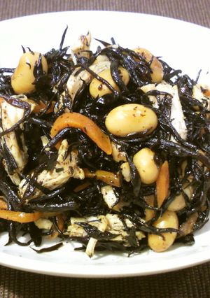 鍋まかせ✿ひじきと大豆の煮物✿ささみ入り-レシピのメイン写真