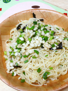 夏にぴったり♪サッパリ和風たぬきパスタ-レシピのメイン写真