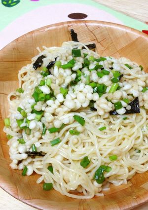 夏にぴったり♪サッパリ和風たぬきパスタ-レシピのメイン写真