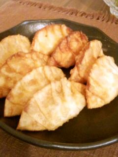ゆで卵と餃子の皮で揚げ物-レシピのメイン写真