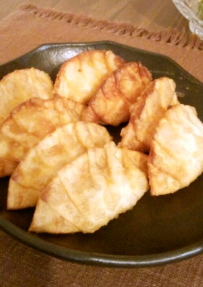 ゆで卵と餃子の皮で揚げ物-レシピのメイン写真