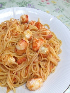 フレッシュトマトとエビのパスタ-レシピのメイン写真